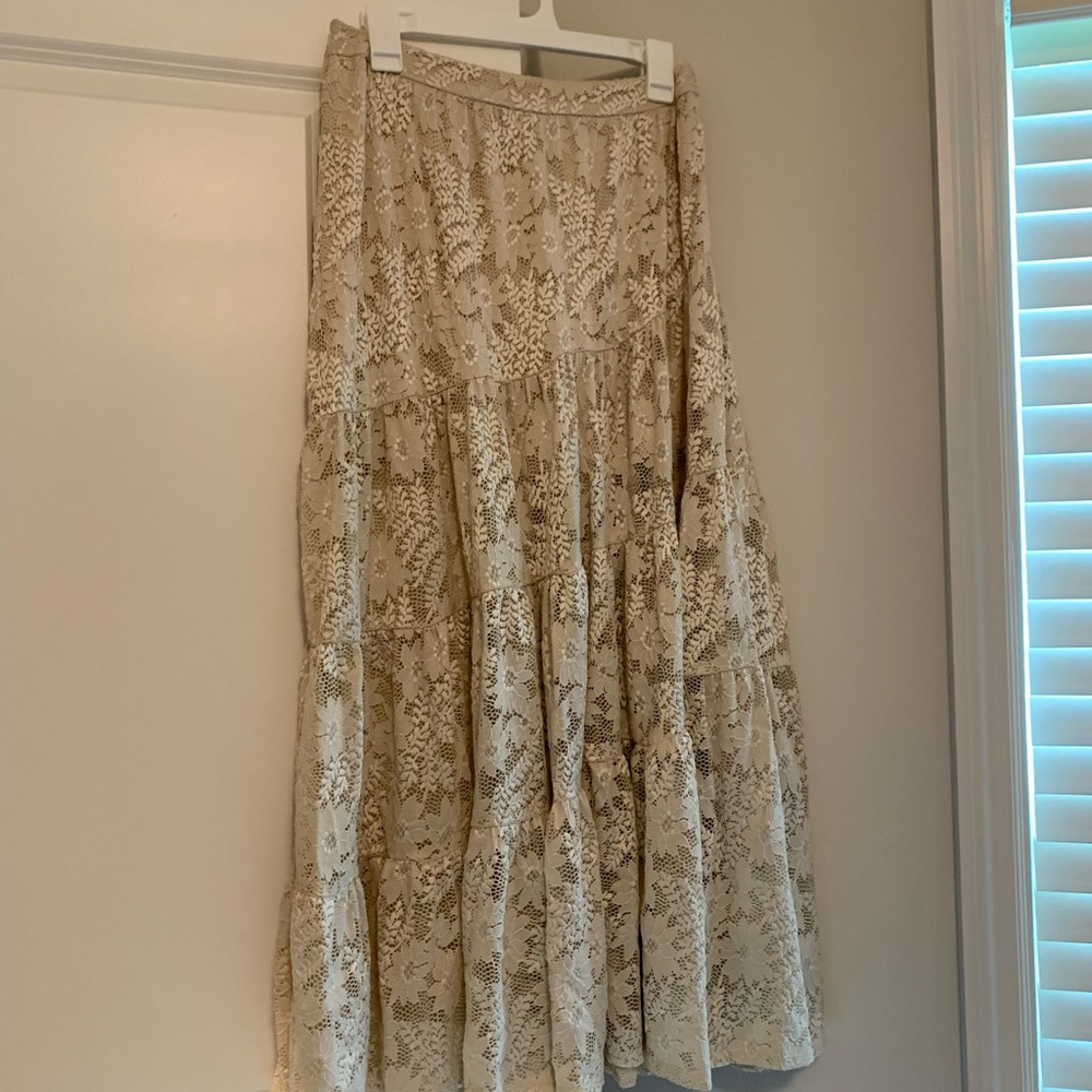 Altar’d State Floral Lace Maxi Skirt